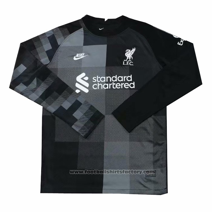 Liverpool Goalkeeper Shirt Long Sleeve 2021-2022 Black